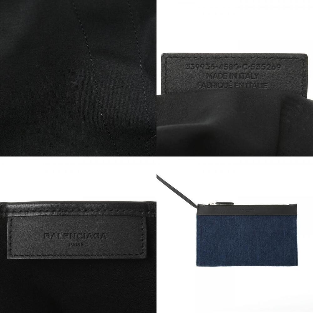 Balenciaga Handbag Cabas Leather Blue Indigo Denim Blue Navy - Picture 11 of 11